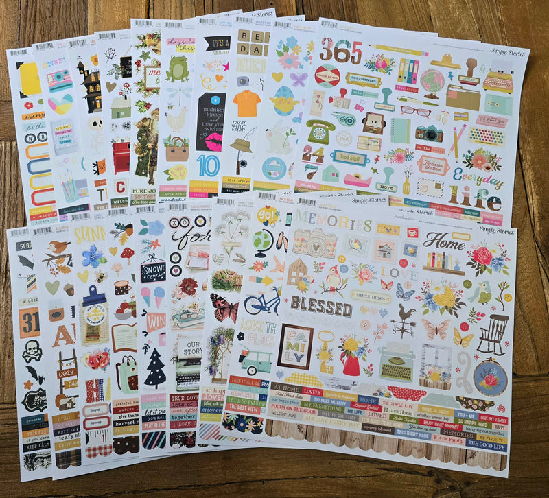New! 20 Individual Sticker Bundle