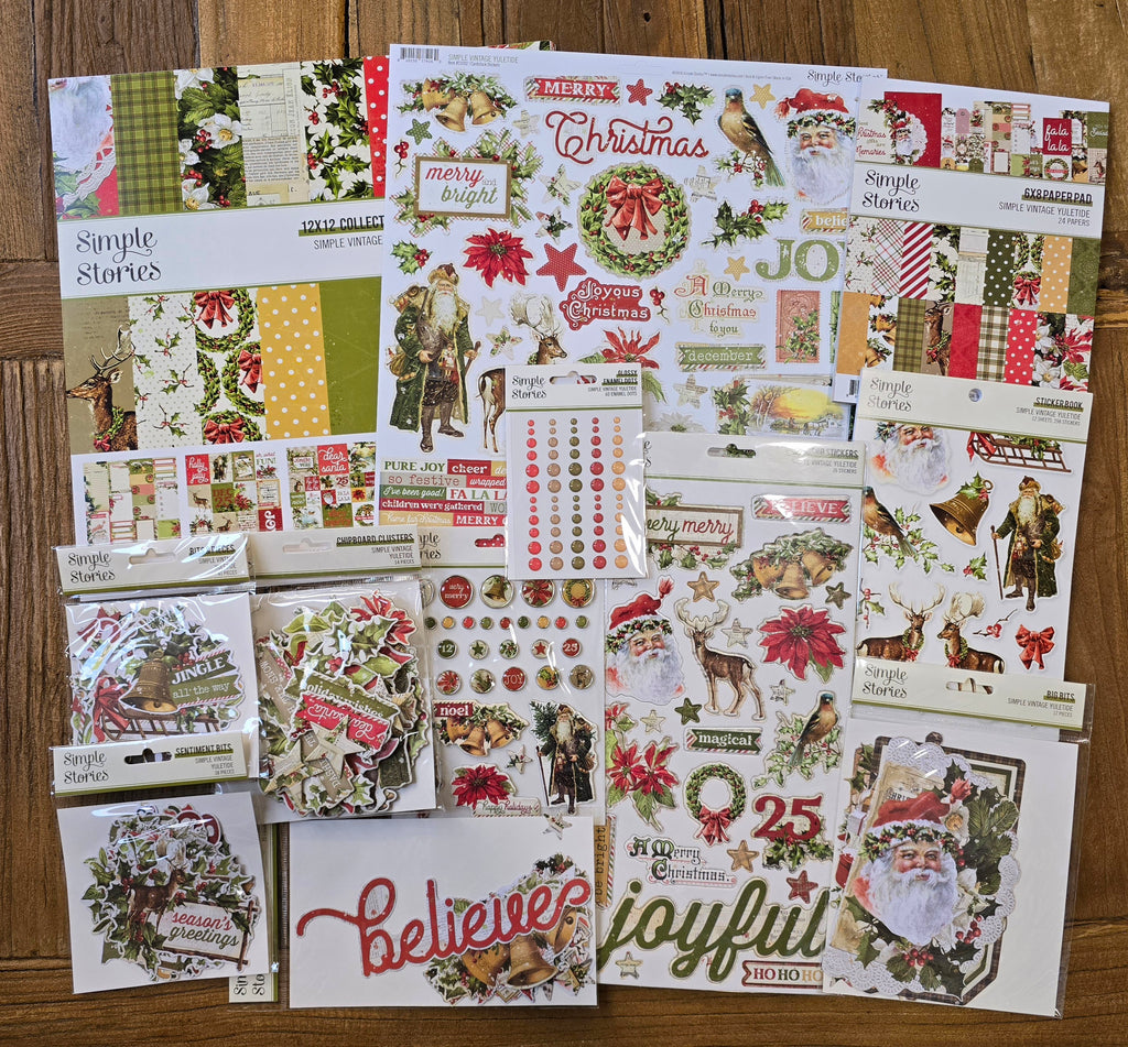 NEW! Simple Vintage Yuletide Scrapbook Bundle