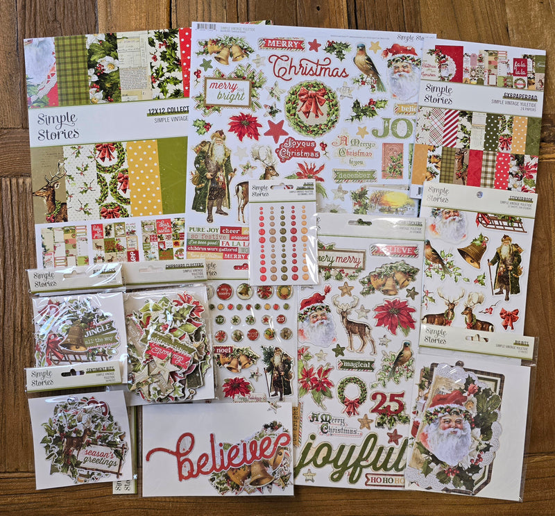 NEW! Simple Vintage Yuletide Scrapbook Bundle