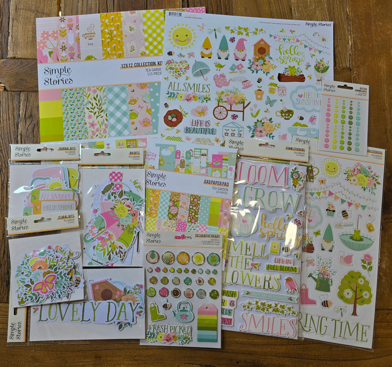 NEW! Tea Garden Scrapbook Bundle