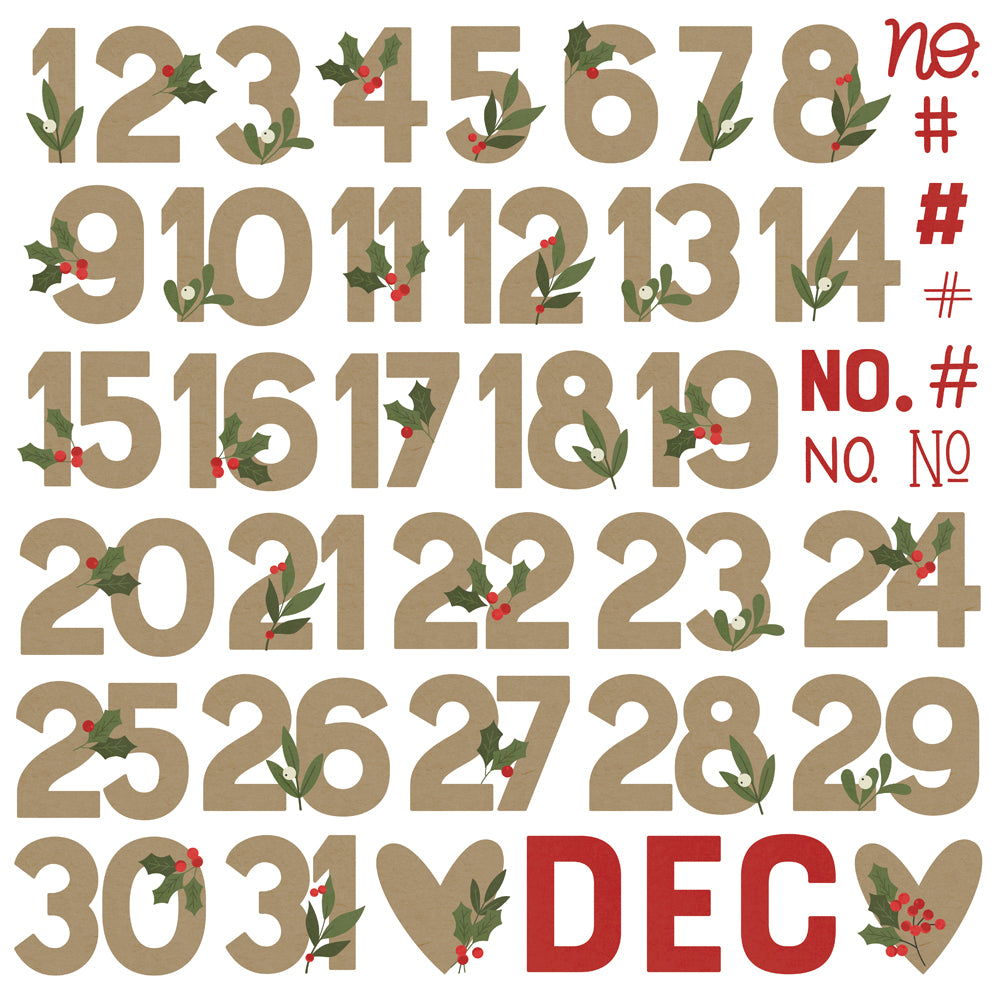 Hearth & Holiday - Foam Numbers – Simple Stories