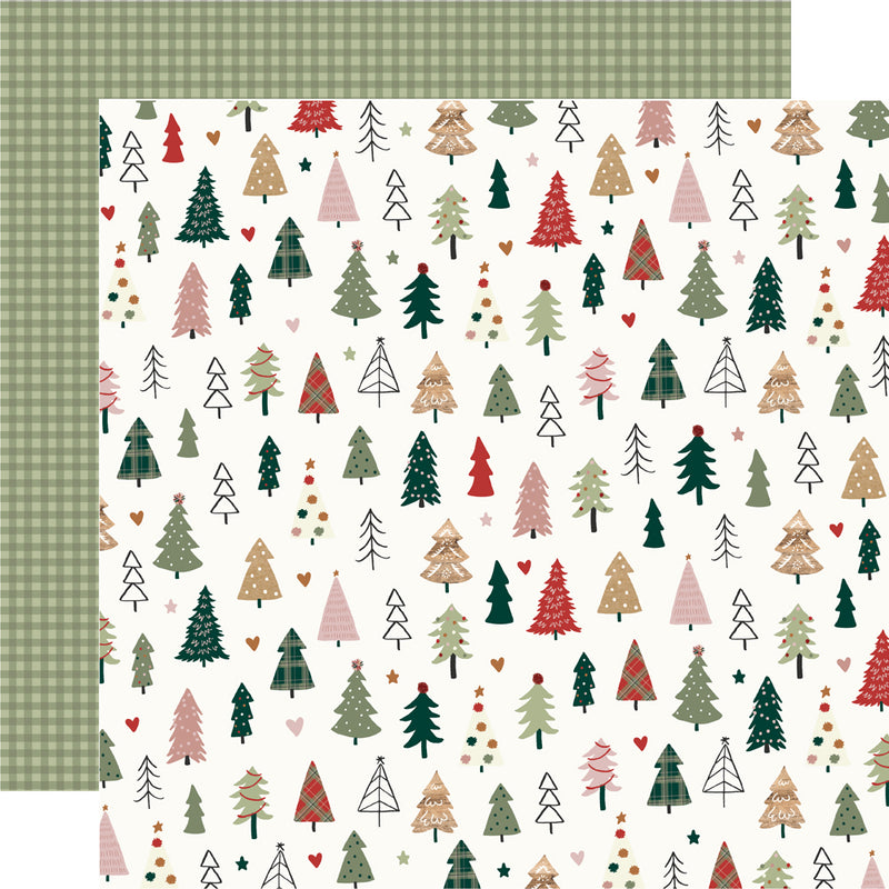 Boho Christmas - 6x8 Stencil -  Pine Trees