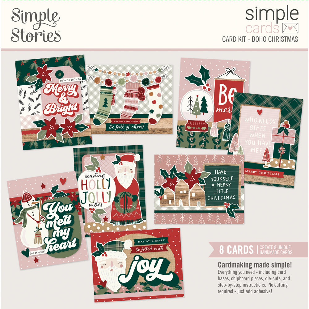 SIMPLE STORIES Boho Christmas 12x12 Paper: 4x6 Elements