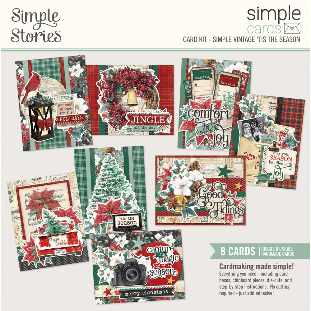 NEW! Simple Cards Card Kit - Simple Vintage Tis the Season