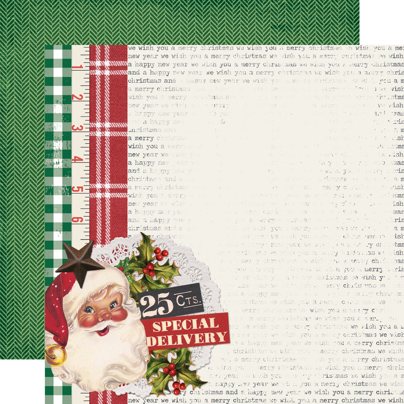 Simple Vintage Dear Santa - Holly + Jolly