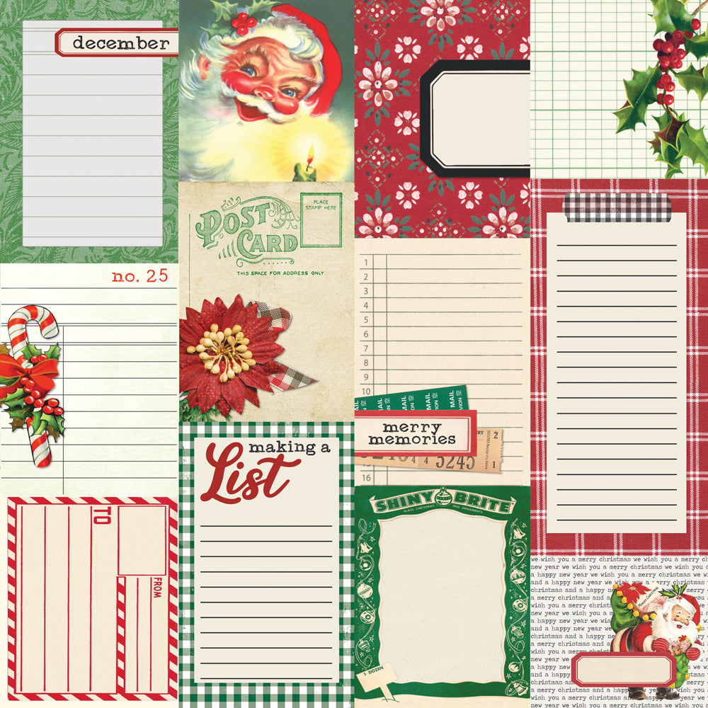 Simple Vintage Dear Santa - Journal Elements