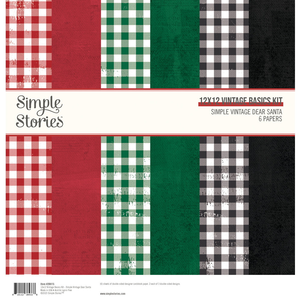 Simple Vintage Dear Santa - 12x12 Basics Kit