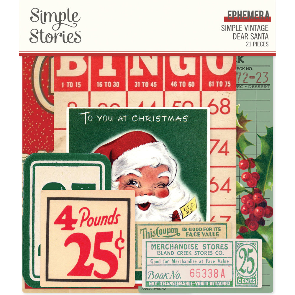 Simple Vintage Dear Santa - Sticker Book – Simple Stories