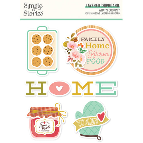 What's Cookin'  Layered Chipboard What's Cookin'  Layered Chipboard