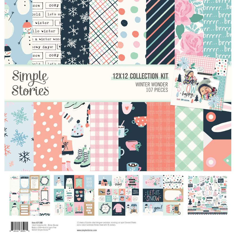 Simple Stories Winter Wonder Foam Stickers 21225 – Simon Says Stamp