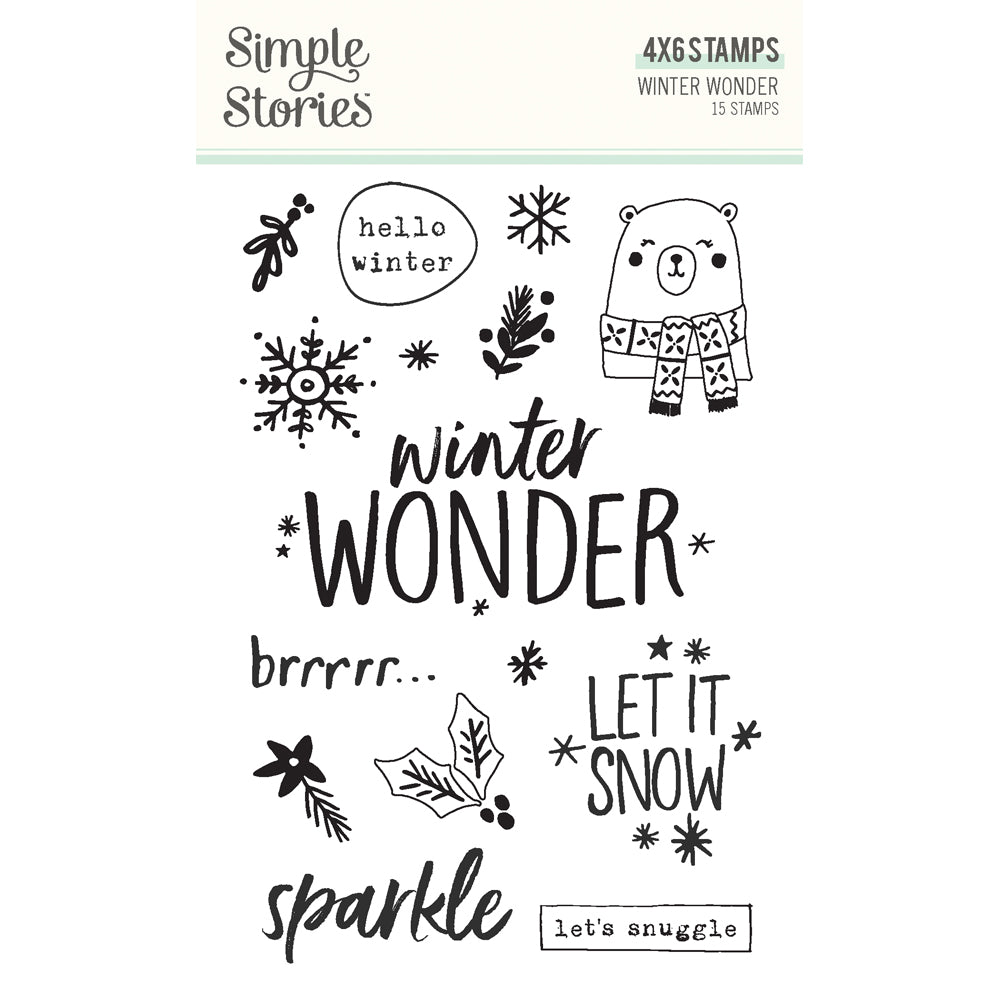 Simple Stories Winter Wonder Foam Stickers 21225 – Simon Says Stamp