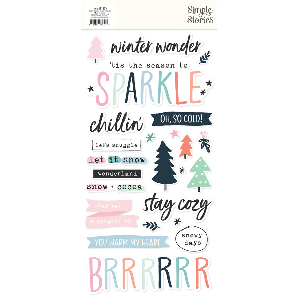 Winter Wonder - Foam Stickers – Simple Stories