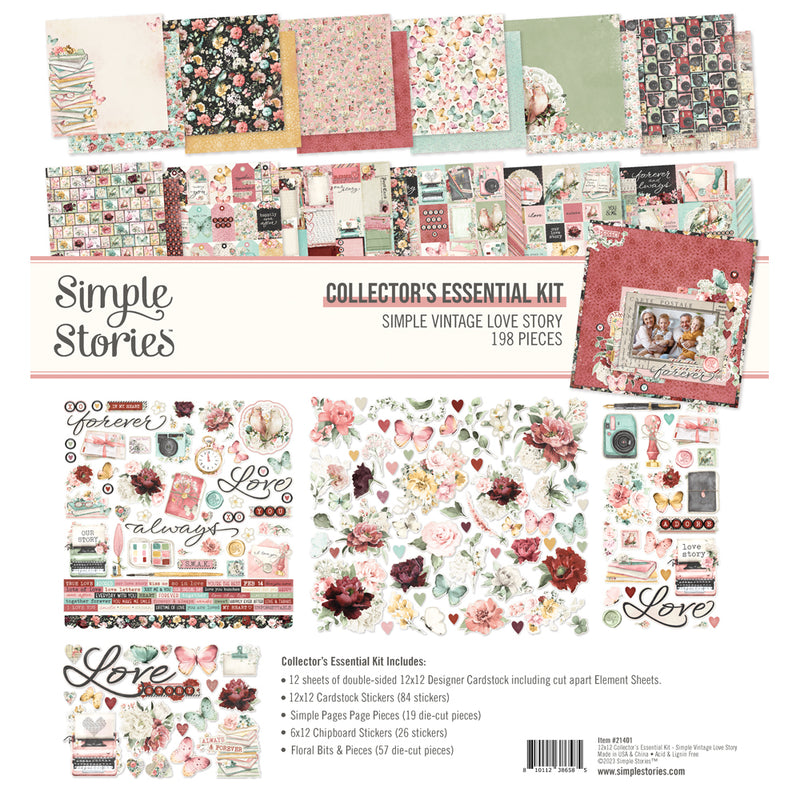 Simple Vintage Love Story - Sticker Book