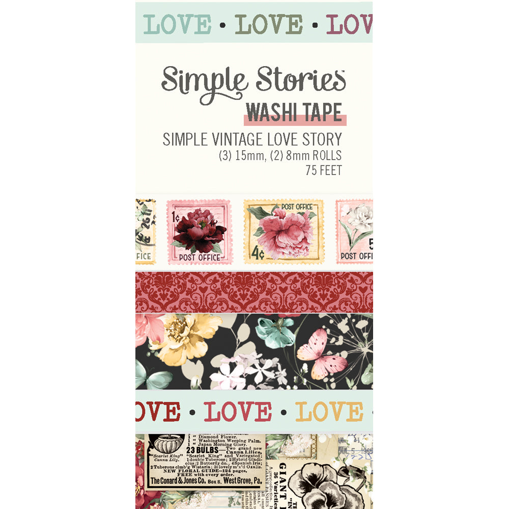 Simple Vintage Love Story - Washi Tape