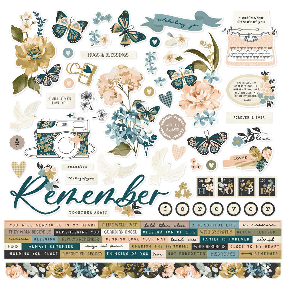 Remember - Cardstock Stickers