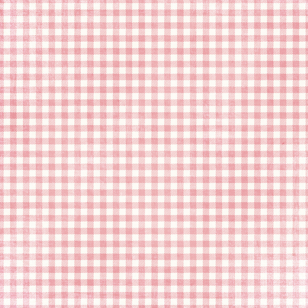 Simple Vintage Spring Garden  - Petunia Gingham