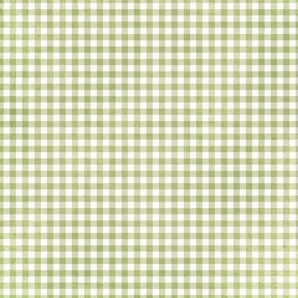 Simple Vintage Spring Garden  - Sweet Pea Gingham