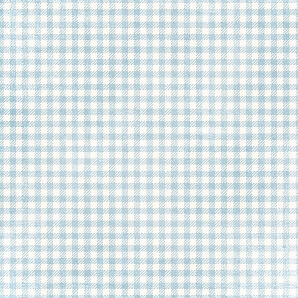 Simple Vintage Spring Garden  - Bluebell Gingham