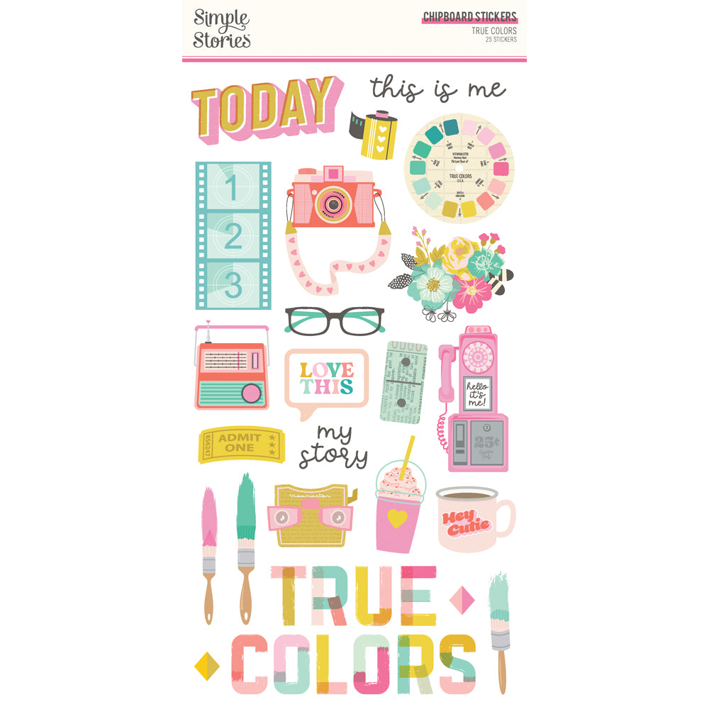 True Colors - 6x12 Chipboard