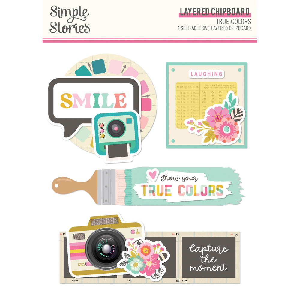 True Colors - Layered Chipboard
