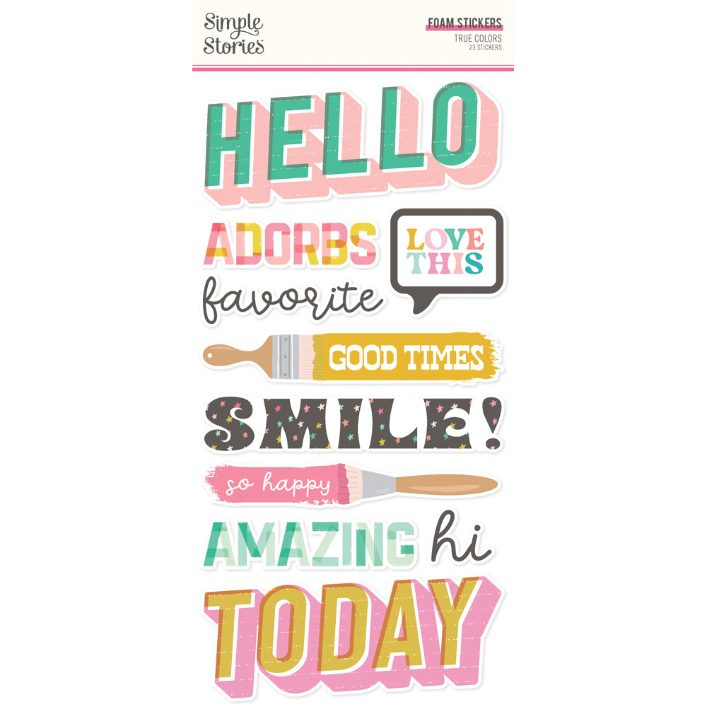 Printable Sticker True True Colors – Simple Stories