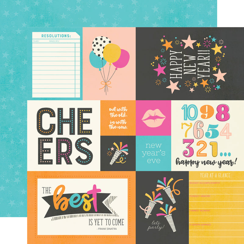 Happy New Year  - Cardstock Stickers