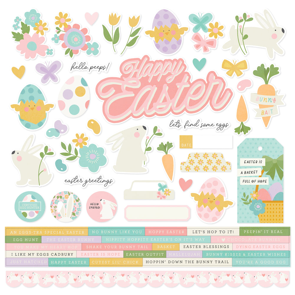 Hoppy Easter - Cardstock Stickers