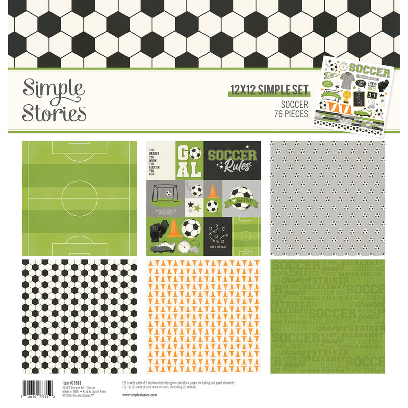 NEW! Sports Simple Set + Page Piece Sale - SOCCER