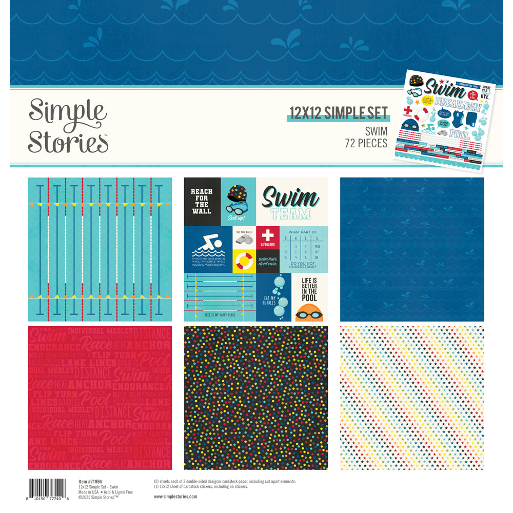 NEW! Sports Simple Set + Page Piece Sale - SWIM