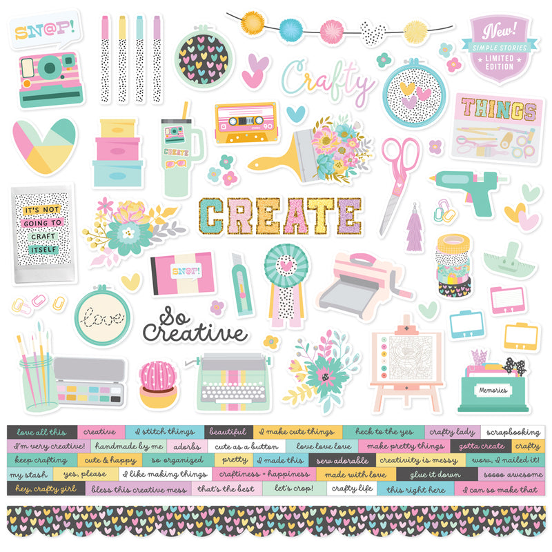 Crafty Things  - Sticker Book