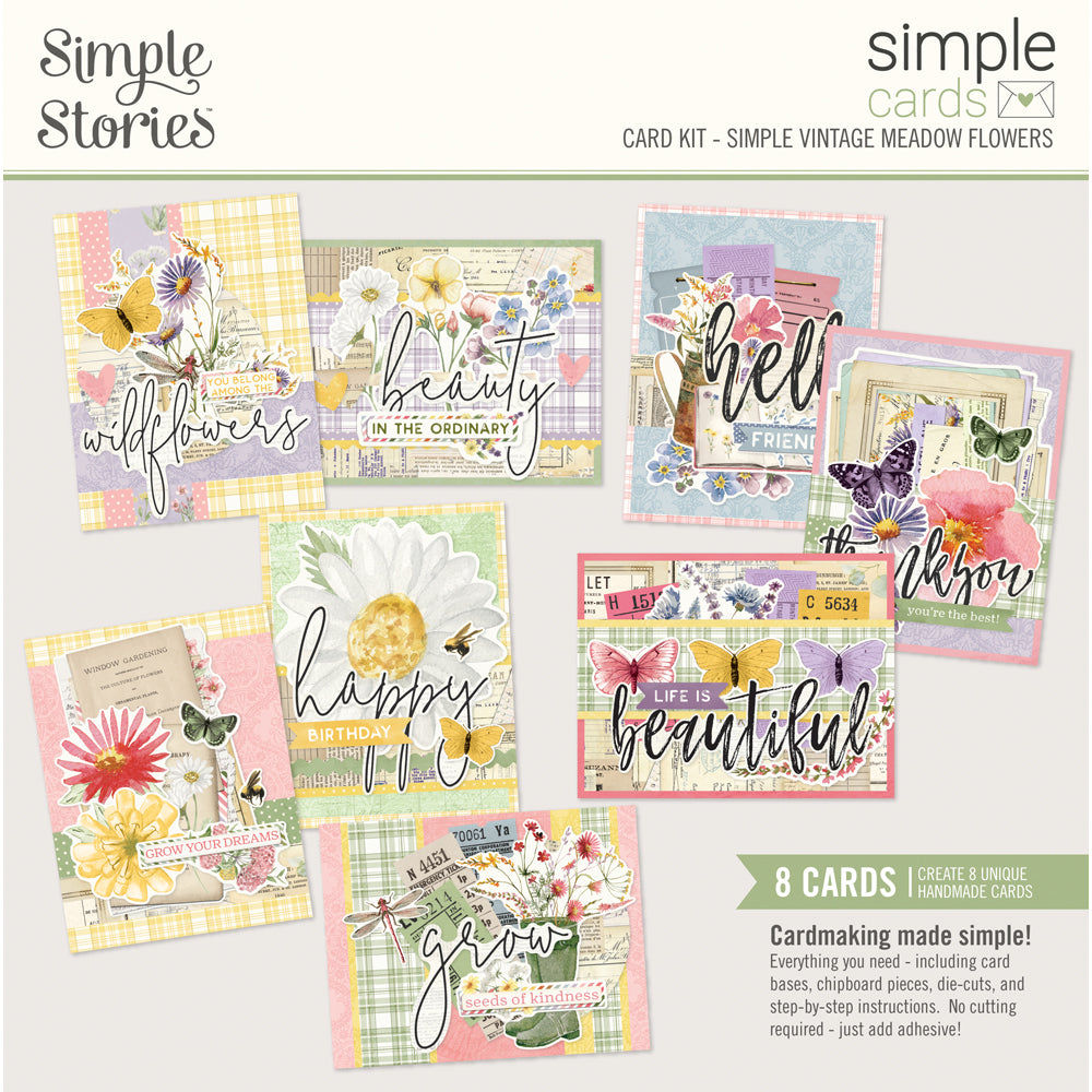 Simple Vintage Meadow Flowers - Simple Cards Card Kit
