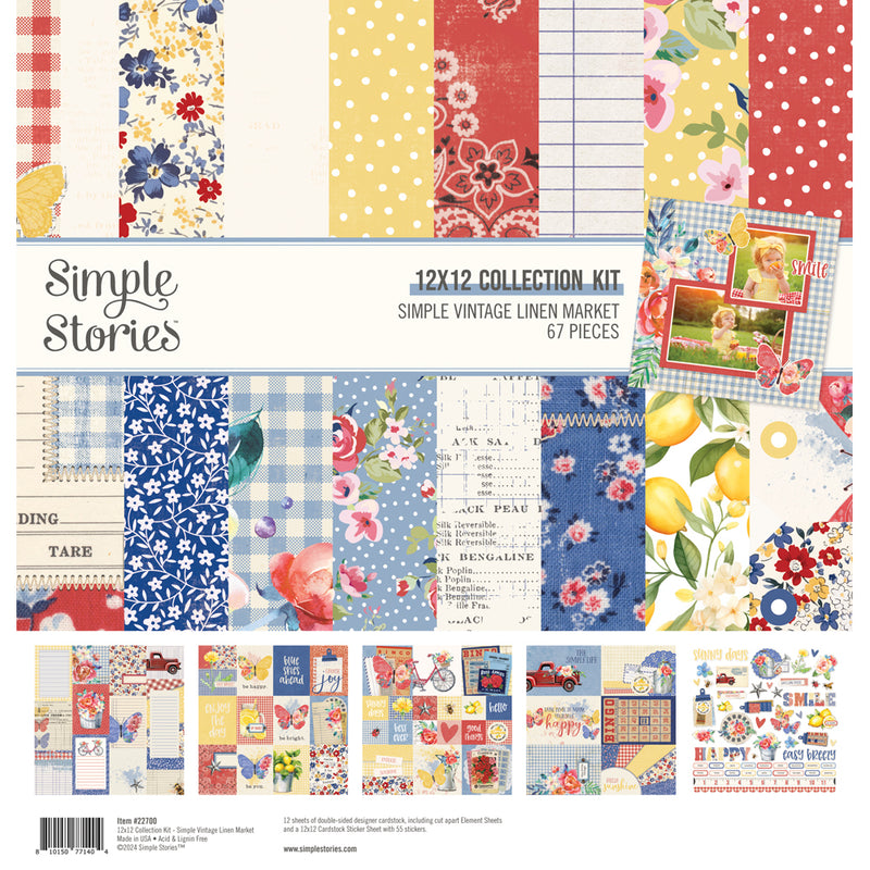 Simple Vintage Linen Market- Sticker Book