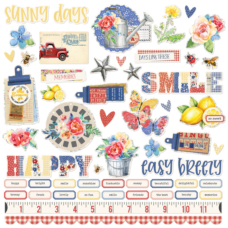 Simple Vintage Linen Market- Sticker Book