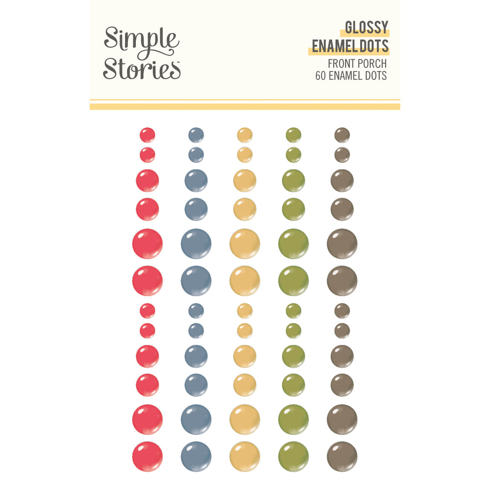 Front Porch Glossy Enamel Dots - Unit of 6