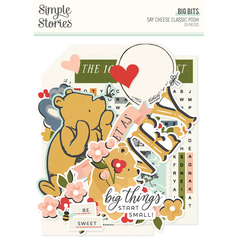 Say Cheese Classic Pooh Big Bits & Pieces - Unit of 6 – Simple Stories