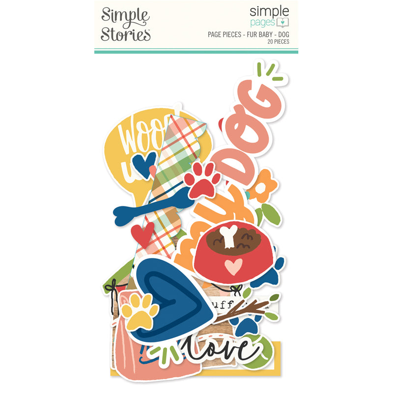 NEW! Simple Pages Page Pieces - Fur Baby Dog