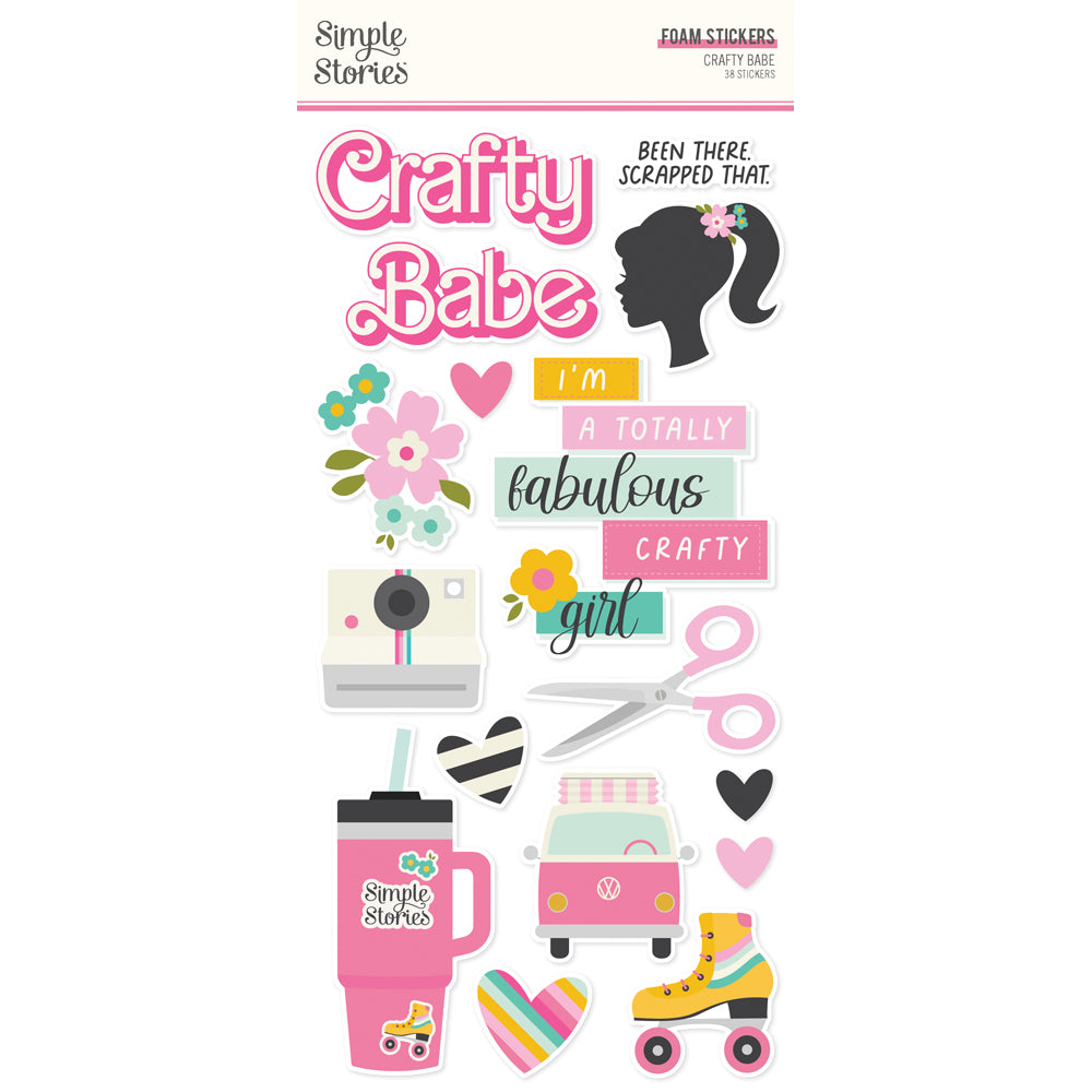 Crafty Babe Foam Stickers - Unit of 6