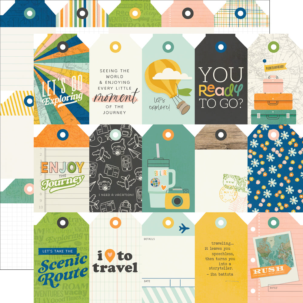 Happy Travels Tag Elements - 25 pack