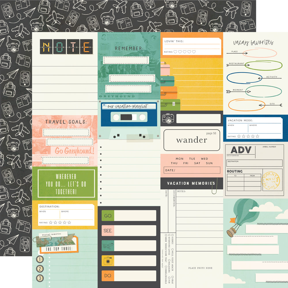 Happy Travels Journal Elements - 25 pack