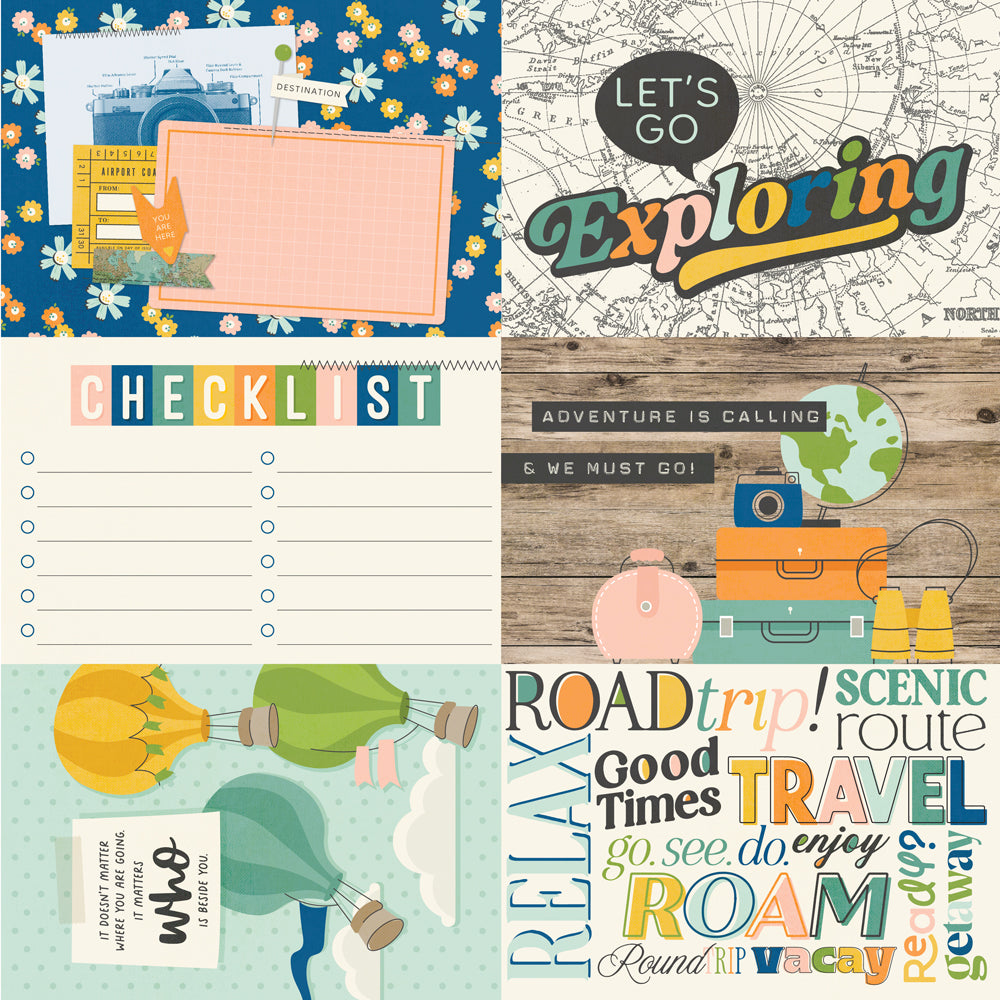 Happy Travels 4x6 Elements - 25 pack