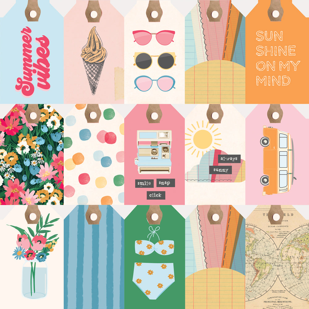 Sunny Days Tag Elements - 25 pack