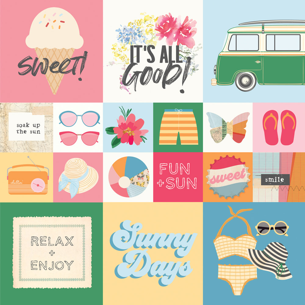 Sunny Days 2x2/4x4 Elements - 25 pack