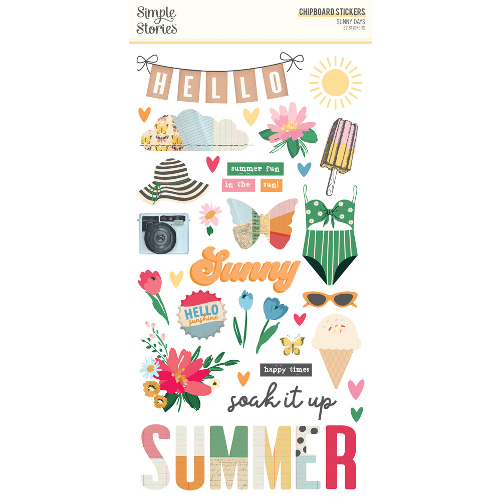 Sunny Days 6x12 Chipboard - Unit of 6