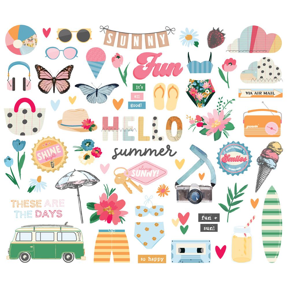 Sunny Days Bits & Pieces - Unit of 6
