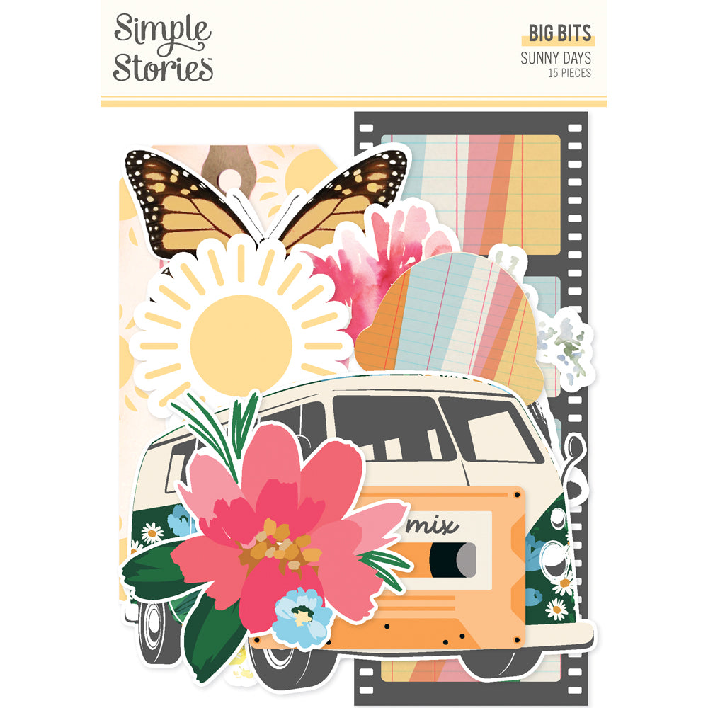 Sunny Days Big Bits & Pieces - Unit of 6