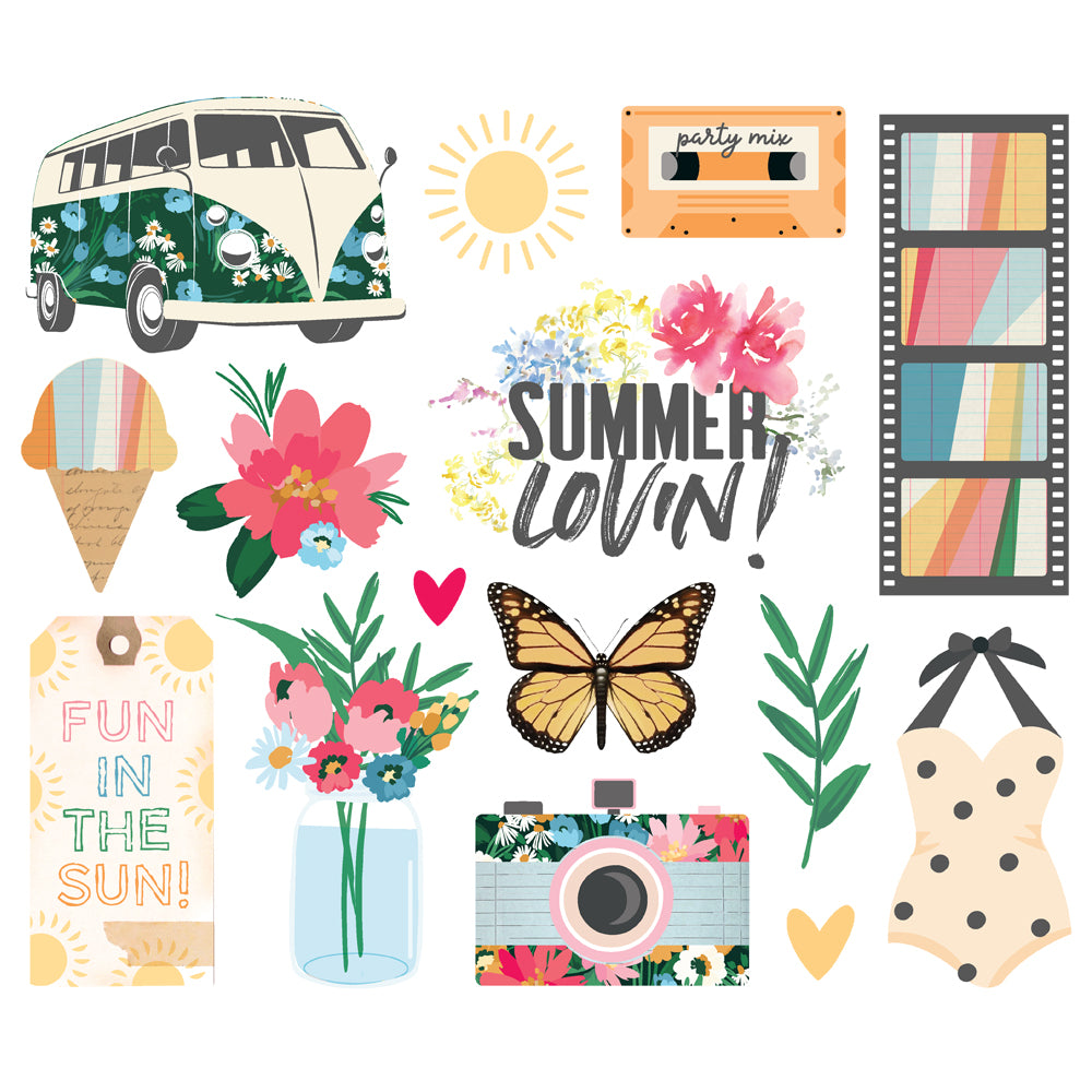 Sunny Days Big Bits & Pieces - Unit of 6