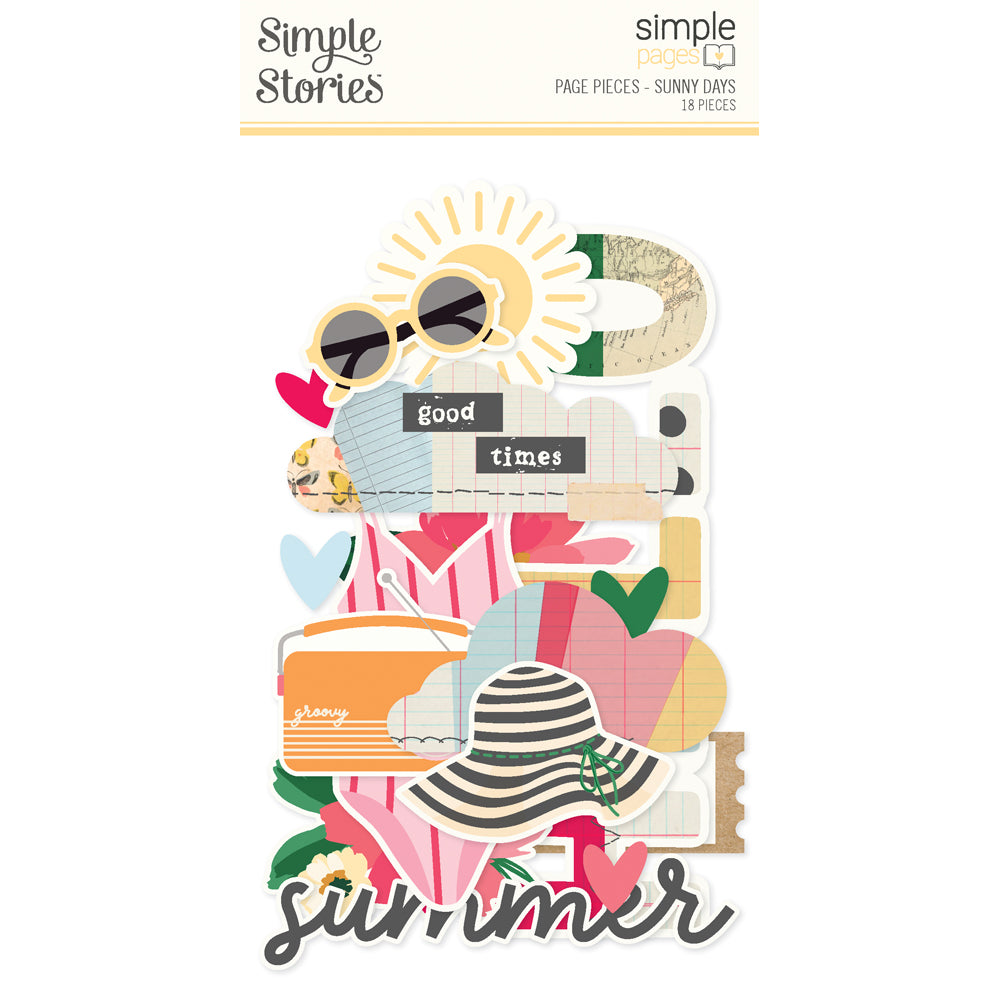 Sunny Days Simple Pages Page Pieces - Unit of 6