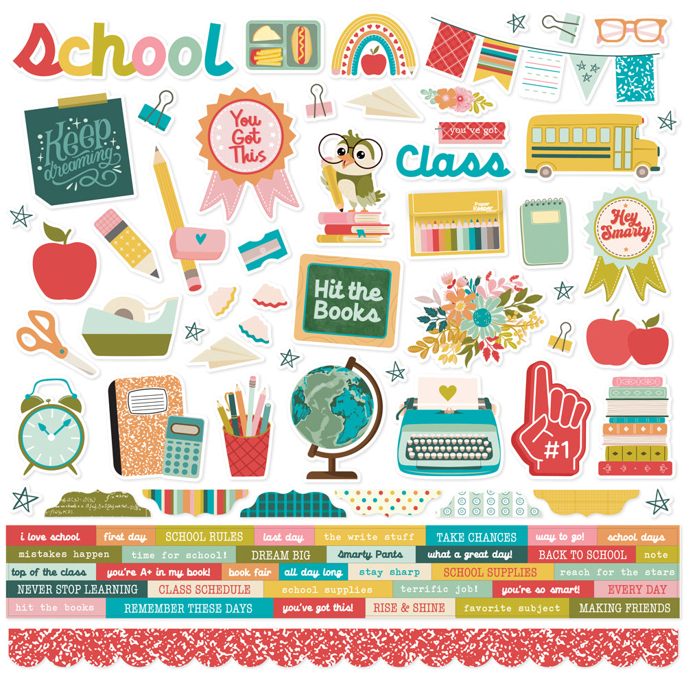 Book Fair Cardstock Stickers - 12 pack
