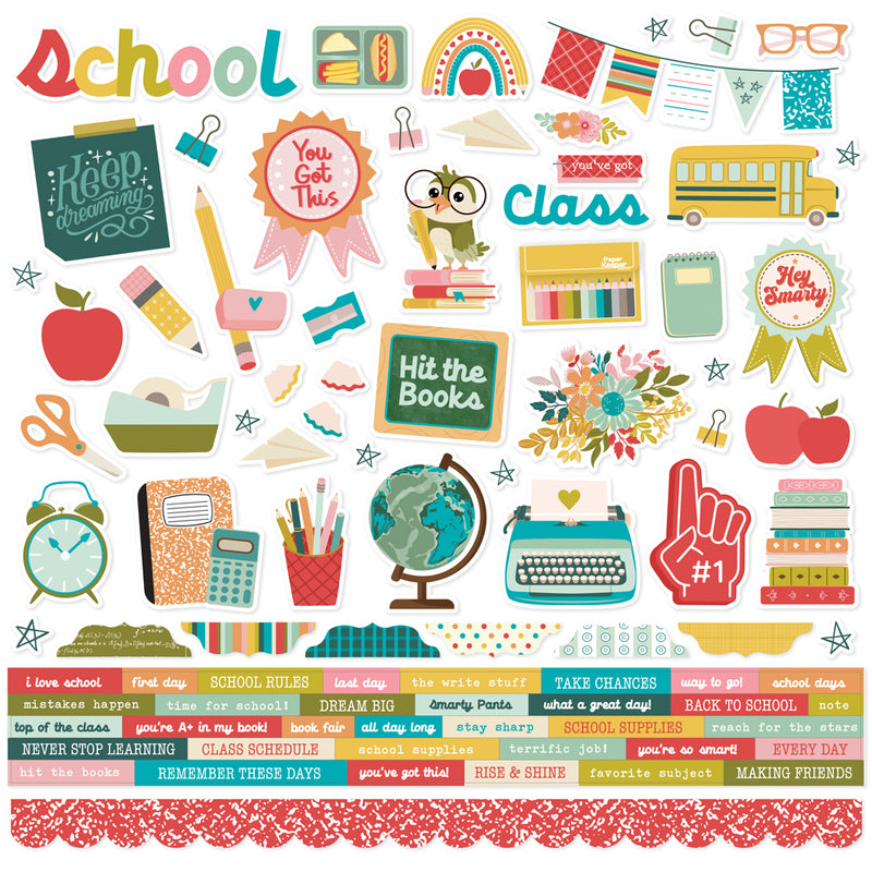 Book Fair Cardstock Stickers - 12 pack