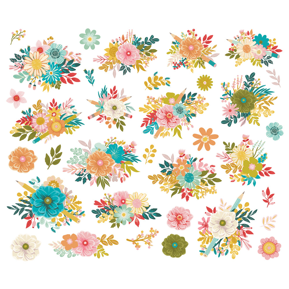 Book Fair Floral Bits & Pieces - Unit of 6